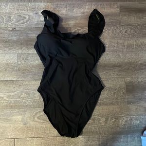 J. Crew Black One Piece Swimsuit